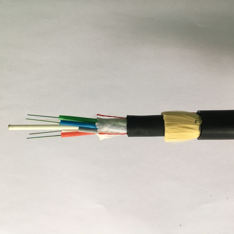 ADSS 8 10  Core SM Aerial Fiber Optic Cable HDPE Jacket
