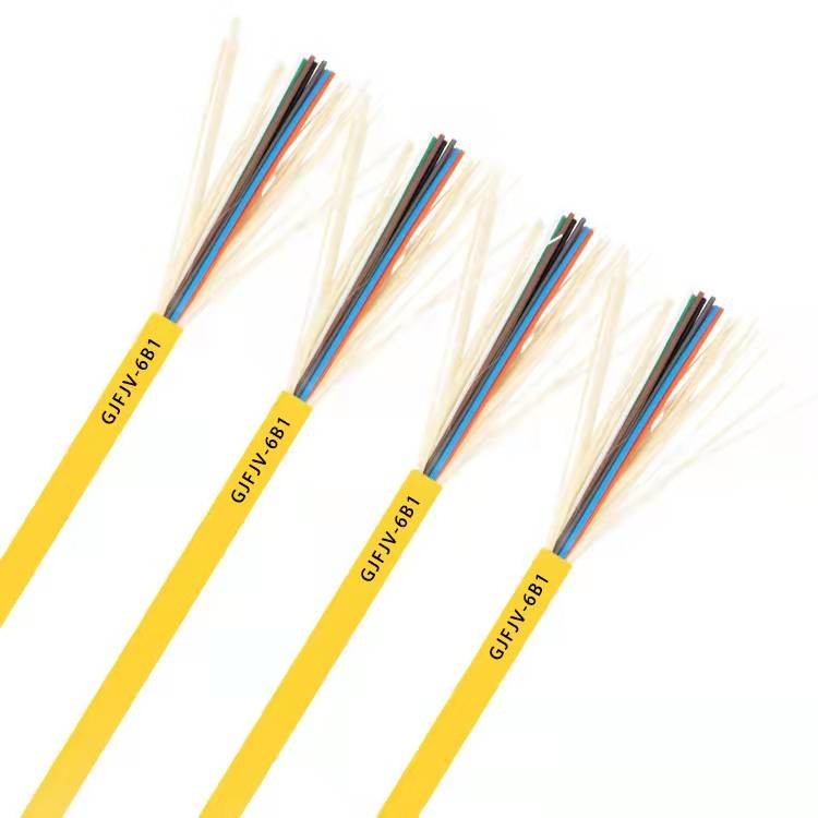 Multi Fiber Single mode GJFJV Tight-Buffered Indoor Fiber Optic Distribution Cable