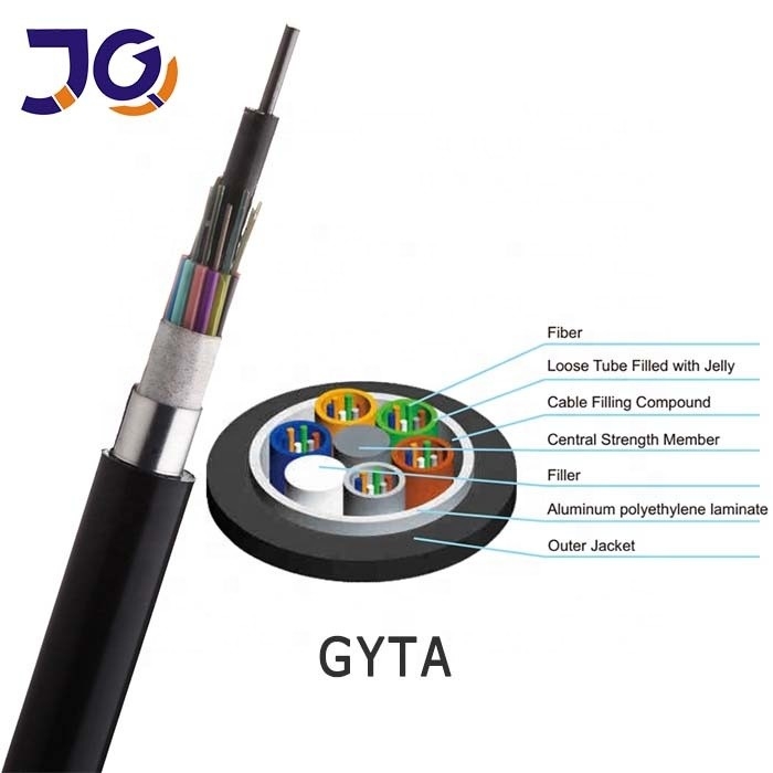 Aerial Single Mode 48 Cores GYTA Fiber Optic Cable