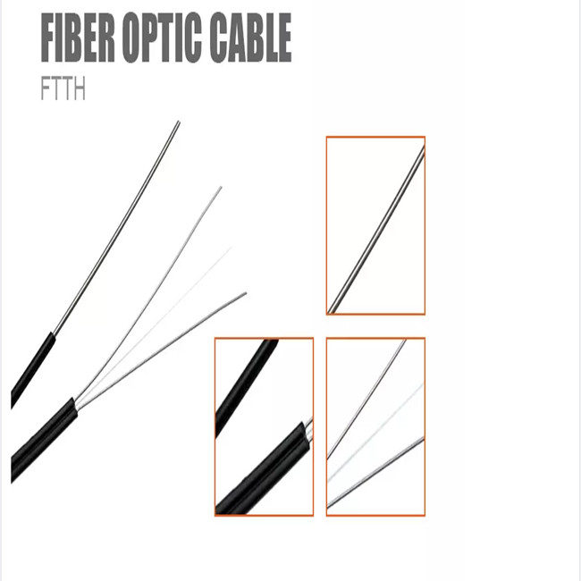 1km 2km 3km Plywood Drum FTTH Fiber Optic Drop Cable 1 Core  Single Mode Indoor