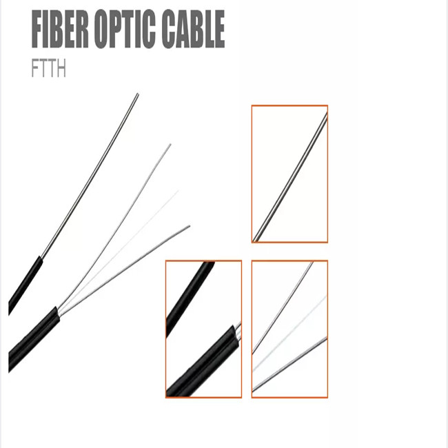 1km 2km 3km Plywood Drum FTTH Fiber Optic Drop Cable 1 Core Single Mode Indoor Optical Fiber Cable