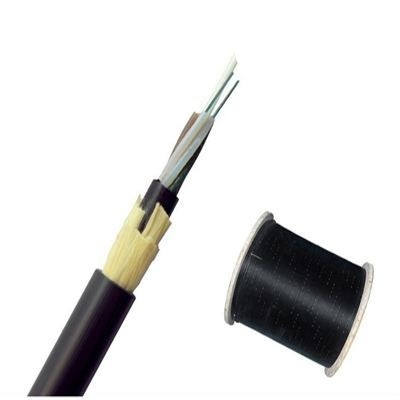 Aerial Outdoor Fiber Optic Cable ADSS 24 Cores G652D Aramid Yarn Dielectric Self Supporting