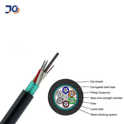 outdoor singlemode 12/24/48/96c overhead arerial GYTS Fiber Optic Cable