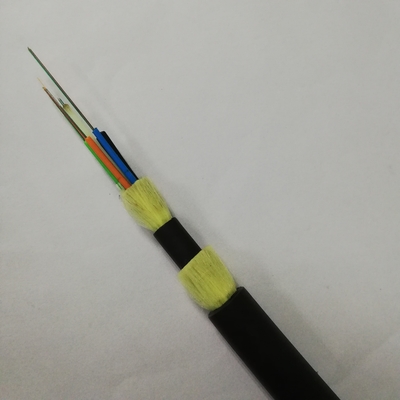 Span 50m ADSS Aerial Fiber Cable 6 8 Core 12 24 48 Core Outdoor Fiber Optic Cable