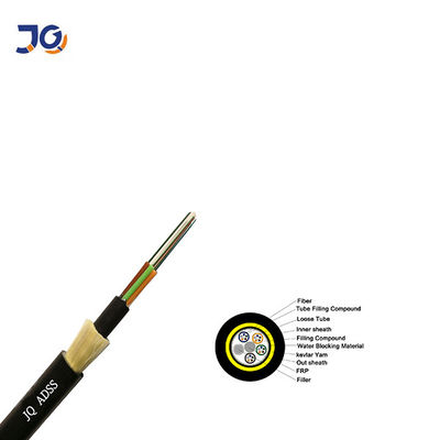 Aerial Fiber Optical Cable ADSS 8 24 Core Optical Fiber Cable