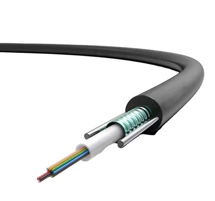 2 / 4 / 6 / 8 / 12 / 16 / 24 Core Fiber Optic Outdoor GYXTW Armor Corrugated Fiber Optic Cable
