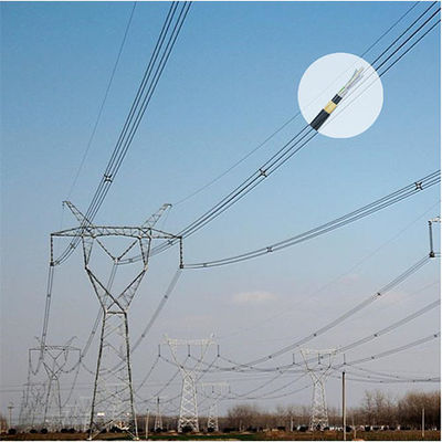 Optic Fiber Cable Single Mode 24 Core ADSS Span 100m Fiber Optic Cable