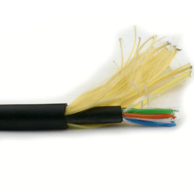 Outdoor Anti Thunder Double Jacketed FRP Self Supporting Aerial Fiber Optic Cable Fiber 48 Core Adss Fiber Cables