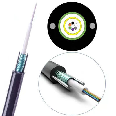 GYXTW Fiber Optic Cable Single Mode Armored HDPE Sheath Aerial Duct Optical Cable