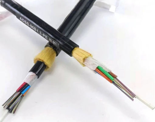 2 24 32 48 72 96 144 Core Single /Double Sheath ADSS outdoor overhead Fiber Optical Cable for aerial spam 150 100 200m