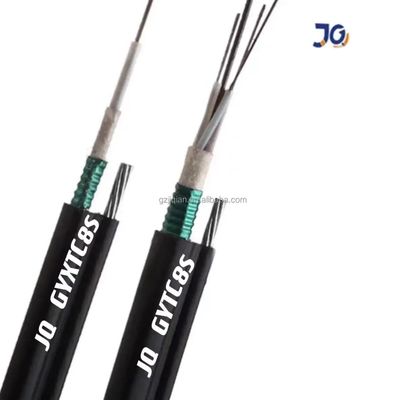 Jiqian Overhead Outdoor 48 Core Fig 8 Fiber Optical Cable Self Supporting Armored Figure 8 Fiber Optic Cable GYTC8S