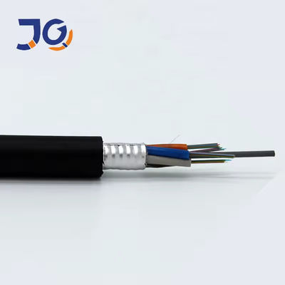 2 4 6 8 24 32 48 Cores Armoured Optical Fiber Cable GYTA Underground Fiber Cable