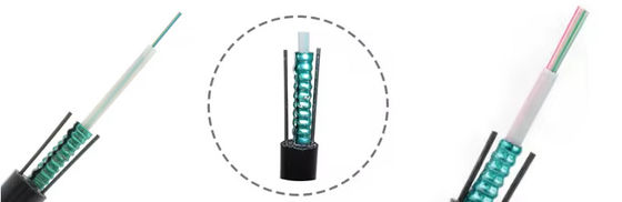 2 4 6 8 16 24 Core Aerial Armoured Fiber Optic Cable Gyxtw Gyxtw53 Uni Tube Single Mode Communication Cable