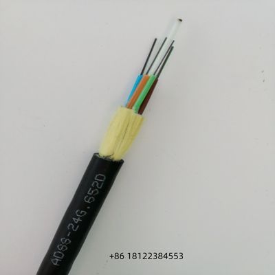 12 24 48 Core ADSS Fiber G652D Aerial Self-Supported Optical Cable
