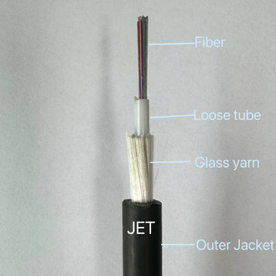 4 8 12 Core GYFXTH Unitube Glass Yarn Aramid yarn Non Metallic Optical Fiber Cable JET fibre optic cables