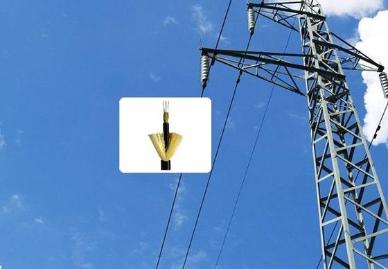 96 Core ADSS Outdoor All Dielectric Aerial Cable Optical Fiber Cable With Aramid Yarn Fibra Optica Adss Cable