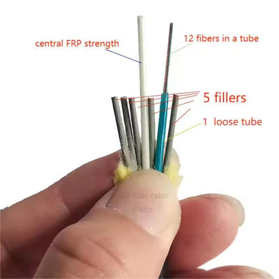 96 Core ADSS Outdoor All Dielectric Aerial Cable Optical Fiber Cable With Aramid Yarn Fibra Optica Adss Cable