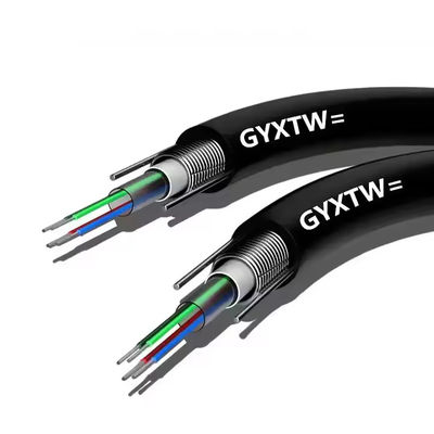 8 Core GYXTW G657A G652D SM Outdoor Aerial Fiber Optic Cable With Two Wire 1km Price