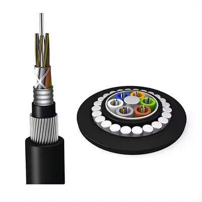 48 core GYTA33 Steel Wire direct burial Armored underwater submarine fiber optic cable
