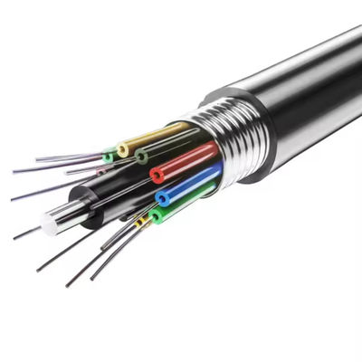 72 Core GYTA GYTS Internet Telecommunication Network With Stranded Wire Armored Optical Fiber Cable