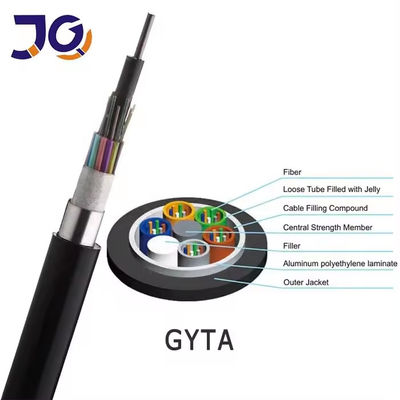 72 Core GYTA GYTS Internet Telecommunication Network With Stranded Wire Armored Optical Fiber Cable