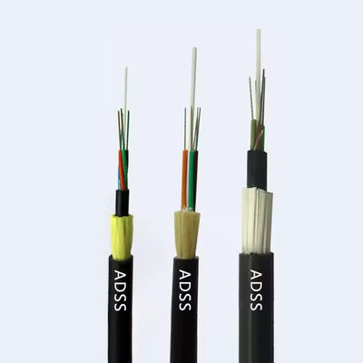 OEM Aerial ADSS Single Jacket 96 Core Singlemode Fiber Optic Cable 1km Price For Different Voltage Power Lines