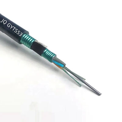 12 16 24 48  Core Fiber Optic Cable GYTA53 Direct Burial Double Sheath And Armored Outdoor Optical Fiber Cable