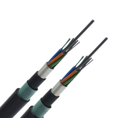 Outdoor Communication Cable 24 36 48 Core Double Sheath Fiber Optic Cable GYTA53