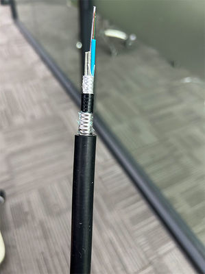 Single Mode G652D 24 48 Core Optical Direct Burial Fiber Optic Cable GYTA53