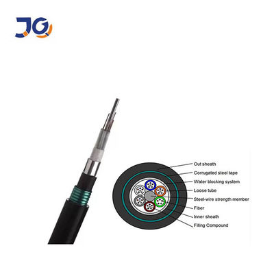 Factory Supply GYTA53 Outdoor Direct Buried Underground 36 48 96 Core Fiber Optical Cable