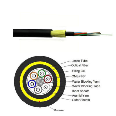Premium ADSS Double Sheath Fiber Optic Cable Span 400m 24 48 72 96 144 288 Core