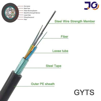 48 Core GYTS G652D Single Mode Outdoor Armoured Fiber Optic Cable