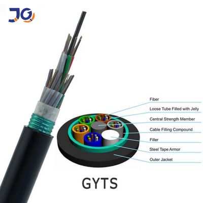 OEM Single Mode 12 24 48 Core GYTS GYFTS Armoured Fiber Optic Cable