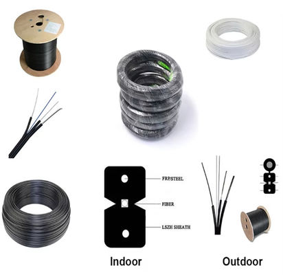 GJYXCH Fiber Optic Drop Cable 1-4 Core FTTH G652D Simplex Indoor 1km 2km