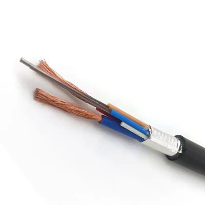12 Core OPLC Hybrid Fiber Optic Cable Composite Fiber Cable With Copper Conductor