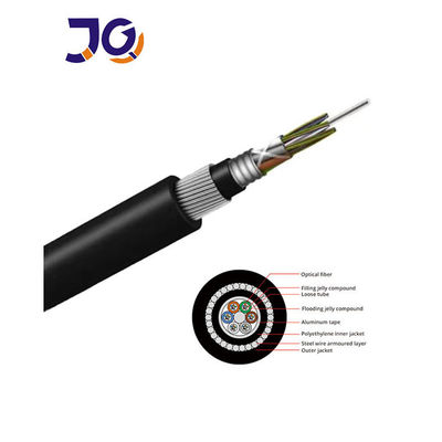 Single Mode G652D Direct Buried Underwater Fiber Optic Cable 24 36 48 96 Core