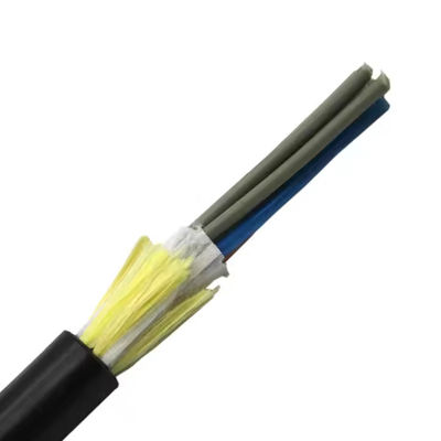 China Cable Supplier ADSS Single Jacket 48 Core Single Or Multi Mode FRP 1.5mm 100m Span Length Fiber Optic Cable