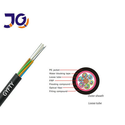 Non-metal Outdoor Fiber Optic Cable GYFTY 144 Core Single Mode G652D