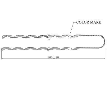 Preformed Tension Clamp Guy Strip ADSS Cable Accessories Dead End Guy Grip