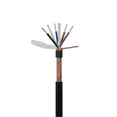 Outdoor Hybrid Fiber PVC LSZH RVVP Cable with 2/3/4/5/6 Cores Cat6 FTP Spiral Shielded Pure Copper Control Signal Cable
