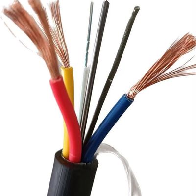 4-Core Hybrid OPLC Fiber Optic Cable with Copper Wires