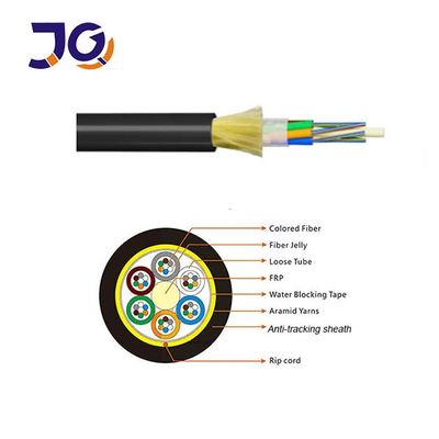 ADSS Fiber Optic Cable All Dielectric Self Supporting 100m Span Outdoor Aerial