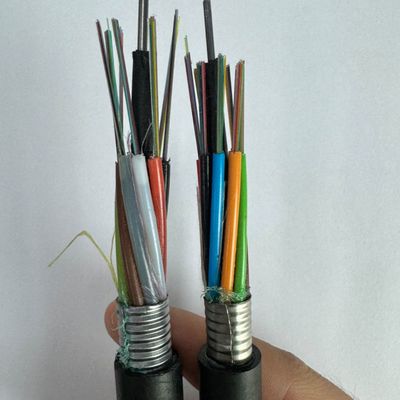 GYTA Armored Optical Fiber Cable 2 144 Cores Stranded Loose Tube Direct Burial Duct