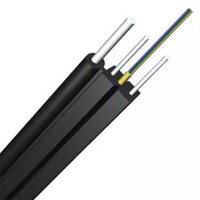 GJYXFCH Steel Wire Outdoor FTTH Drop Cable 1 2 4 Core G657A Fiber Flexible LSZH Flame-Retardant Easy-Install