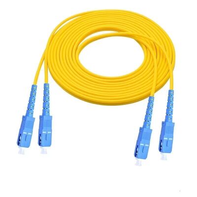 OS2 SC to LC Duplex Single Mode 9 125 Optical Fiber Patch Cord