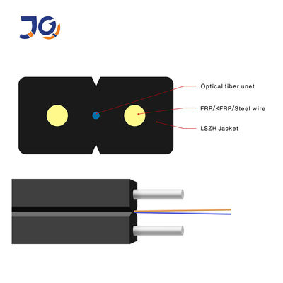 LSZH Jacket 2km/Drum FTTH Fiber Optic Drop Cable manufacturer