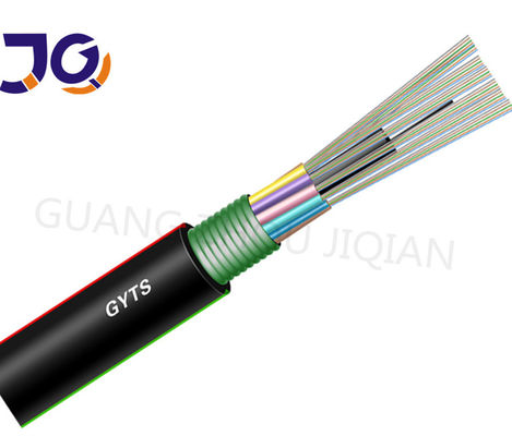 2~144 Cores Communication Cable GYTS G652D Outdoor Fiber Optic Cable Armored With Steel Tape Or FRP