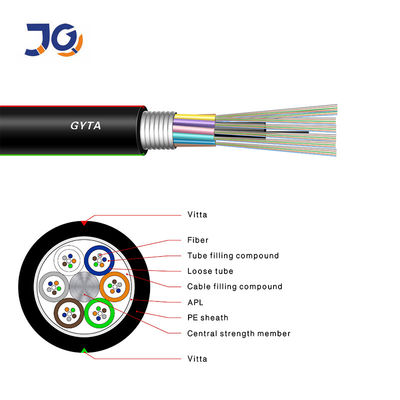 12 24 36 48 core GYTA Outdoor Armored G652D Fiber Optic Cable