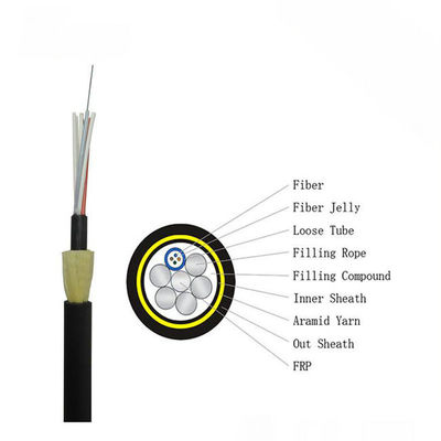 24 core PE Jacket YOFC ADSS Fiber Optic Cable