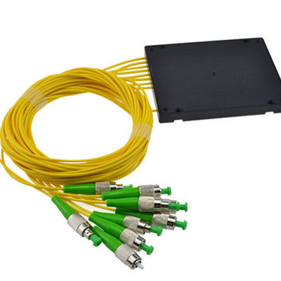 ROHS FC/APC Connector 1x16 Way Fiber Optic PLC Splitter